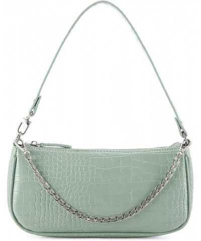 Small Purse for Women, Retro Classic Tote HandBag Shoulder Bags Clutch Purse Light Green $10.34 Shoulder Bags