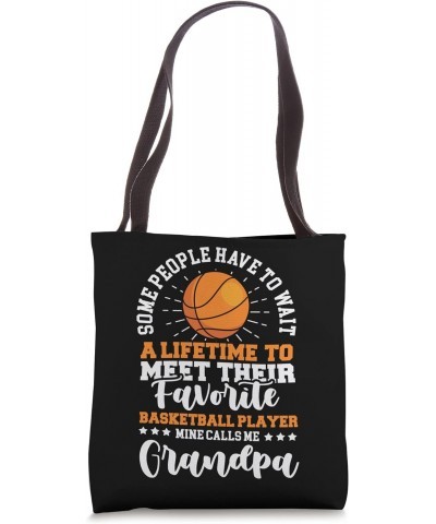 Basketball Player Grandpa Grandfather Basketball Enthusiast Tote Bag $10.34 Totes