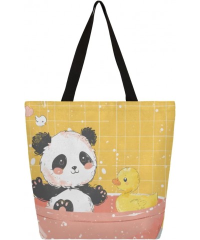 Adorable Animal-Themed Canvas Handbag - Lightweight and Stylish $10.81 Totes