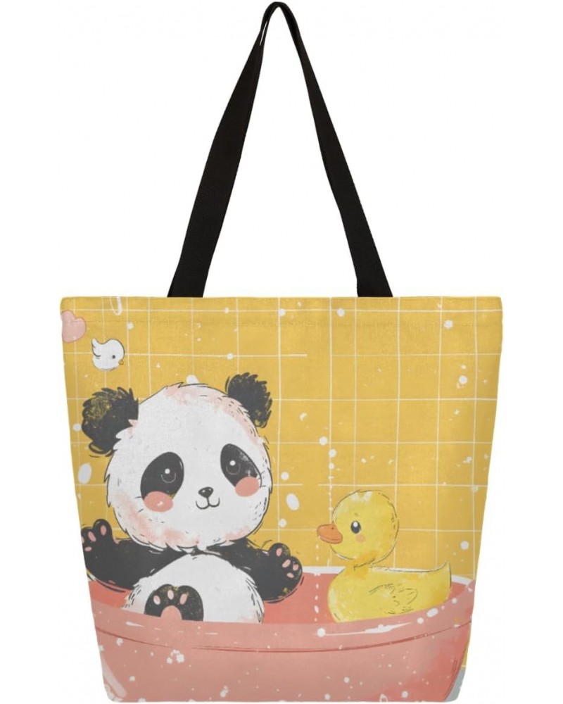 Adorable Animal-Themed Canvas Handbag - Lightweight and Stylish $10.81 Totes