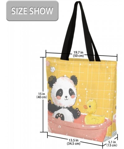 Adorable Animal-Themed Canvas Handbag - Lightweight and Stylish $10.81 Totes