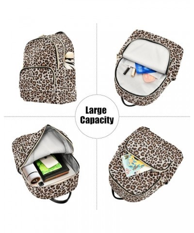 Small Backpack Purse for Women, Leopard Cheetah Print Travel Bag Casual Daypack Shoulder Bag Small $20.15 Backpacks