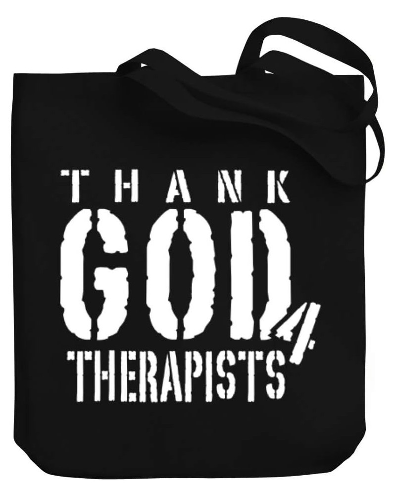 Thank god for Therapists Canvas Tote Bag 10.5" x 16" x 4 $18.00 Totes