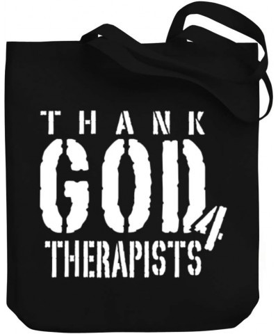 Thank god for Therapists Canvas Tote Bag 10.5" x 16" x 4 $18.00 Totes