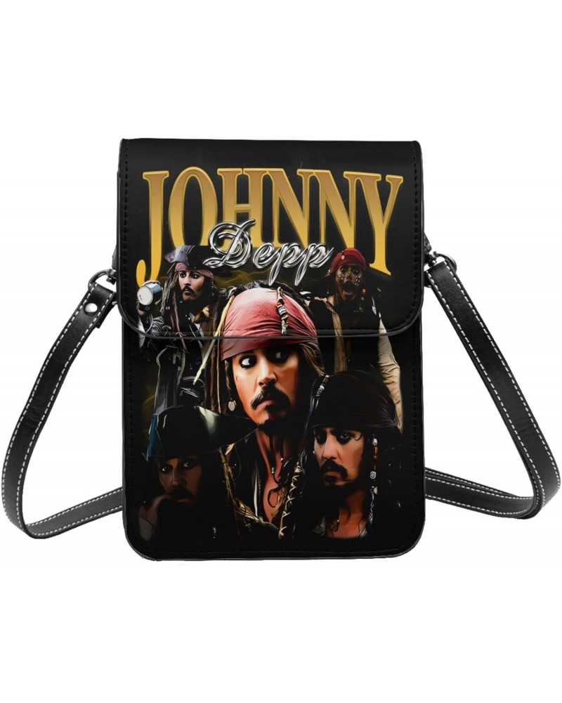 Johnny Depp Small Cell Cell Phone Purse Clutch Handbag For Womens Female $17.35 Crossbody Bags