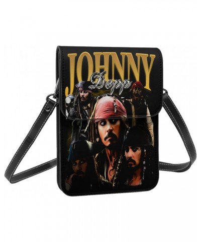 Johnny Depp Small Cell Cell Phone Purse Clutch Handbag For Womens Female $17.35 Crossbody Bags