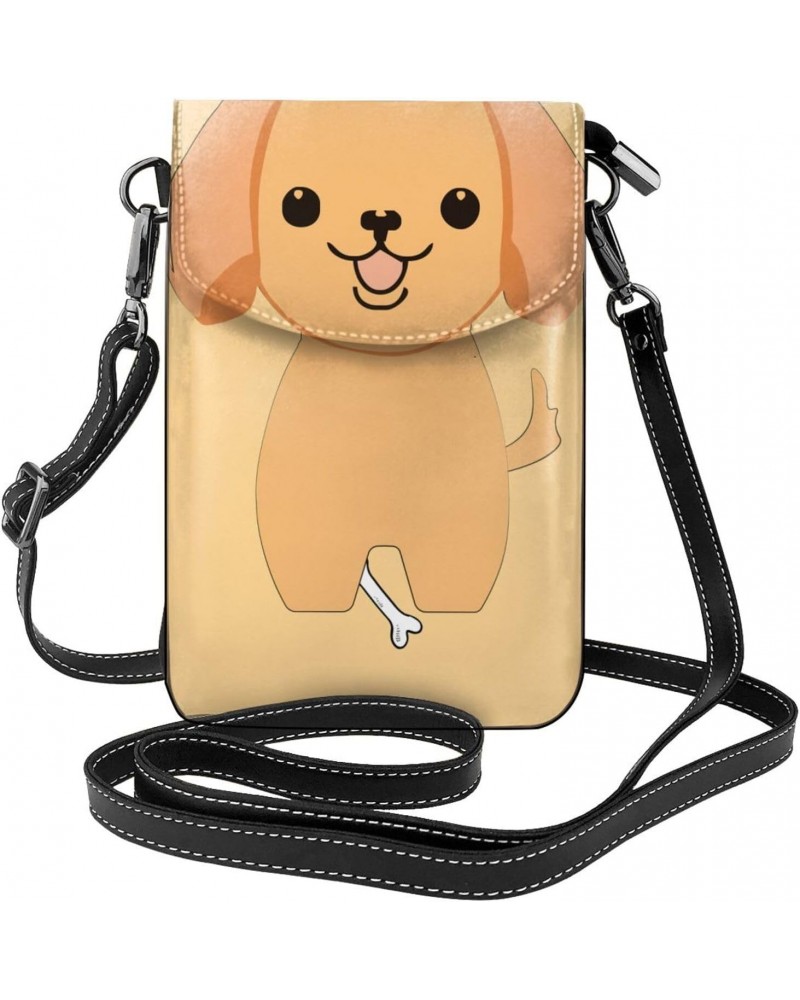 Women Small Cell Phone Purse Cartoon Cute Puppy Pattern : Multifunction,Soft, Durable,Convenient for Daily use and Travel, Bl...