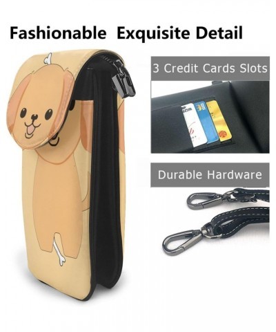 Women Small Cell Phone Purse Cartoon Cute Puppy Pattern : Multifunction,Soft, Durable,Convenient for Daily use and Travel, Bl...