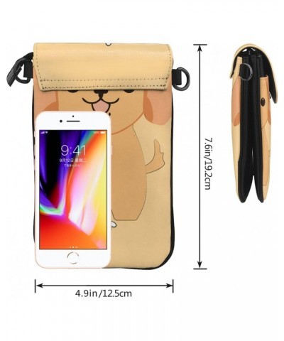 Women Small Cell Phone Purse Cartoon Cute Puppy Pattern : Multifunction,Soft, Durable,Convenient for Daily use and Travel, Bl...