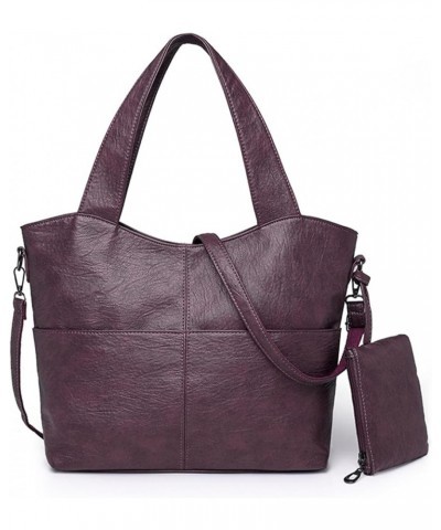 Waterproof Crossbody Bag for Women PU Leather Multi Pockets Shoulder Bag Lightweight Handbag Purse Travel Satchel Purple $32....