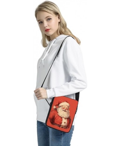 Shoulder Bag Handbag for Women Men,Fashion Cross Body Bag Santa Claus $10.25 Crossbody Bags