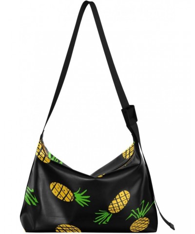 Pineapple Nature Gourmet 4670009 Large Shoulder Bag, Hobo Bags for Women Men Soft PU Leather Crossbody Purse,FT1O122 $16.23 C...