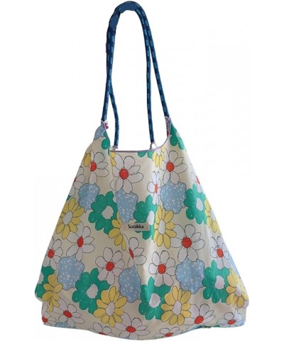 Summer Large-Capacity Hand-Carried Shoulder Bag, Drawstring Shopping Bag, Fresh Floral Tote Bag, Underarm Bag Style5 $10.59 T...