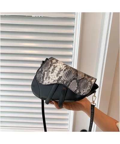 Saddle Bag For Women, Simple And Fashionable Women's Shoulder Bag, Female Crossbody Handbag, Pu Personalized Handbag Black $3...