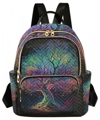 Small Backpack for Women Travel Bag Colorful Tree Daypack Purse Fashion Shoulder Bag Rucksack Medium B969 $10.40 Backpacks