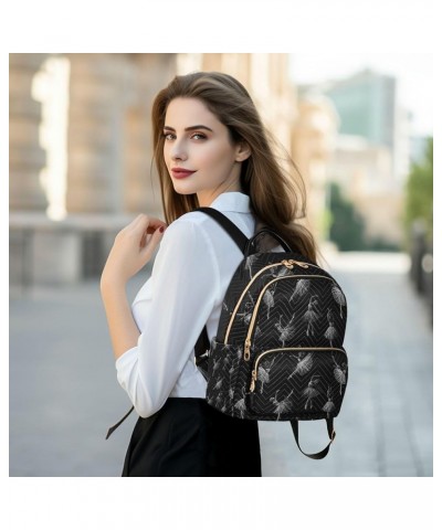 Ballerinas Pattern Backpack Purse for Women, Anti Theft Backpack Lightweight Small Travel Backpack Shoulder Bag Small(11.41''...