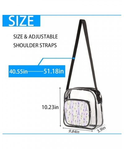 OKCELL-Clear Crossbody Bags for Women-See Through PVC Messenger Handbag for Concert Sports Events & Amusement Park One Size M...