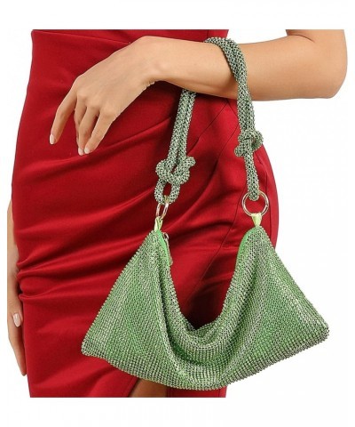 Women Luxury Tassel Evening Clutch Bag Rhinestones Wedding Purse Handbag 16-green $10.12 Evening Bags