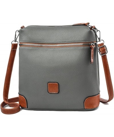 Elegant Bucket Bag Womens Crossbody Phone Bag Ladies Shoulder Bag Gray $22.12 Shoulder Bags