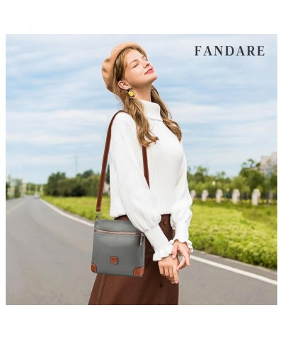 Elegant Bucket Bag Womens Crossbody Phone Bag Ladies Shoulder Bag Gray $22.12 Shoulder Bags