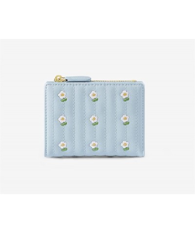 Flowers Mini Women Wallets Card Wallets Slim Zipper Female Card Holder Wallet (Color : A, Size : 1pcs) (Color : Black, Size :...