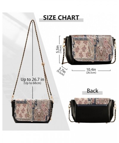 Crossbody Bags for Women Trendy Women's Black Shoulder Bag Small PU Leather Flap Cross Body Bag Handbags Pattern6 $22.13 Cros...