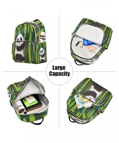 Curious Panda on Stem Fashion Backpack Purse Ladies Fashion Rucksack Travel Shoulder Bag Casual Daily Backpack Medium $18.50 ...