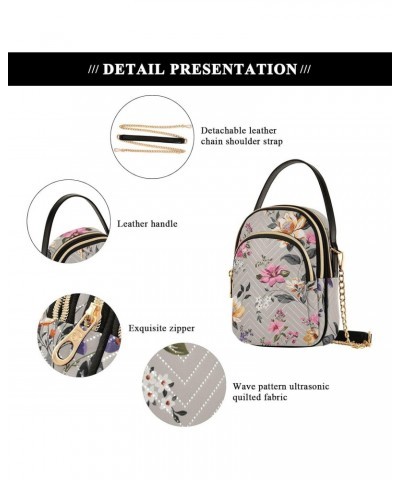 Small Crossbody Bags for Women Trendy Vintage Peony Peris Flower Travel Sling Bag Women's Crossbody Handbags Satchel Bags $15...