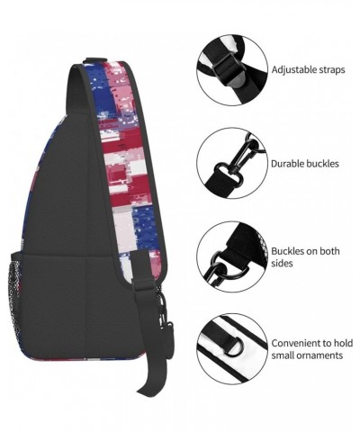 Sling Bag for Men Chest Shoulder Backpack Fanny and Cool Crossbody Bag Pattern (688) $16.79 Crossbody Bags