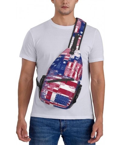 Sling Bag for Men Chest Shoulder Backpack Fanny and Cool Crossbody Bag Pattern (688) $16.79 Crossbody Bags