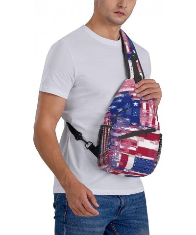 Sling Bag for Men Chest Shoulder Backpack Fanny and Cool Crossbody Bag Pattern (688) $16.79 Crossbody Bags