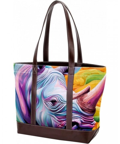 Women's Autumn Bag Rhinoceros Pattern Top Grade Leather Handbag Fashion Lazy Large Handbag $20.64 Handbags