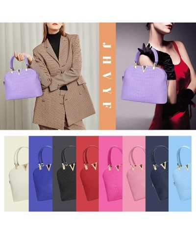 Women classics Top Handle Handbag Crossbody Casual Purse Satchel Tote B White $22.39 Shoulder Bags