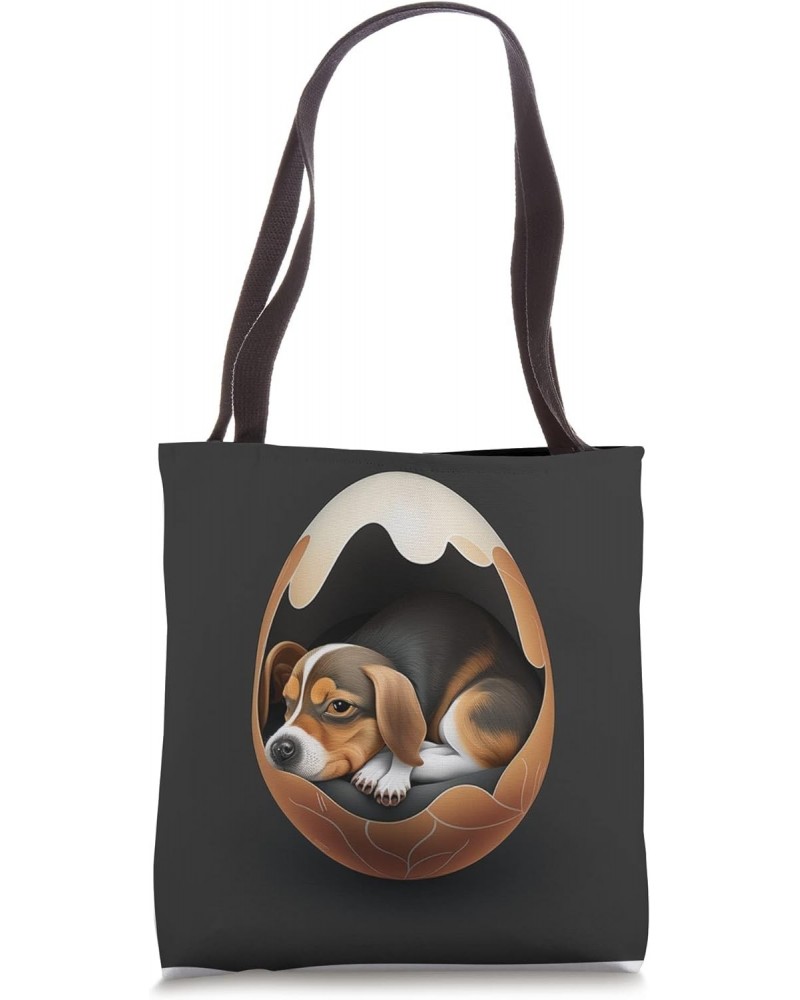 Funny dog in the egg Design dog owner Humor Sarcastic puppie Tote Bag $12.62 Totes