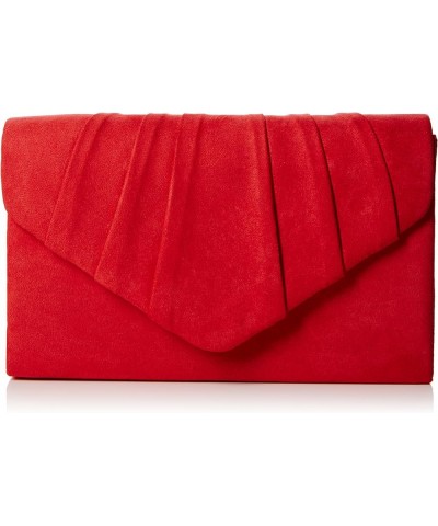 Iggy Suede Velvet Envelope Party Prom Clutch Bag Red (Red) $13.93 Clutches