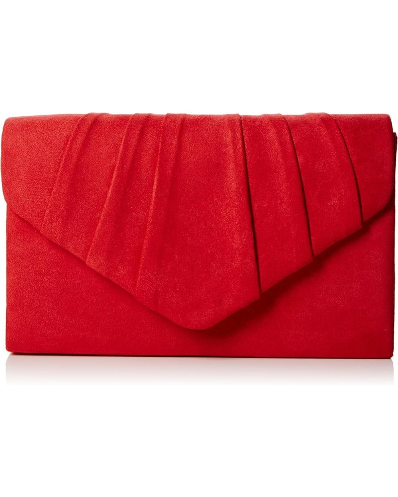 Iggy Suede Velvet Envelope Party Prom Clutch Bag Red (Red) $13.93 Clutches