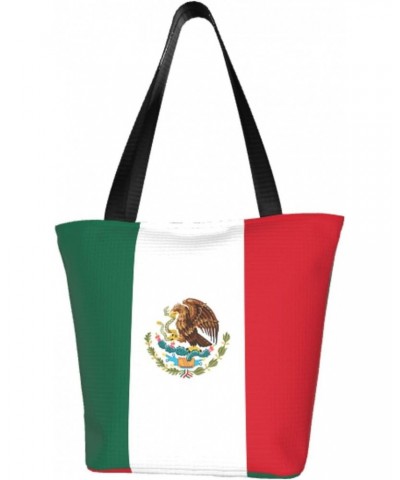 Mexico Tote Bags Support Mexico Flag Large Shoulder Bag Mexican Outdoor Decor $12.50 Totes