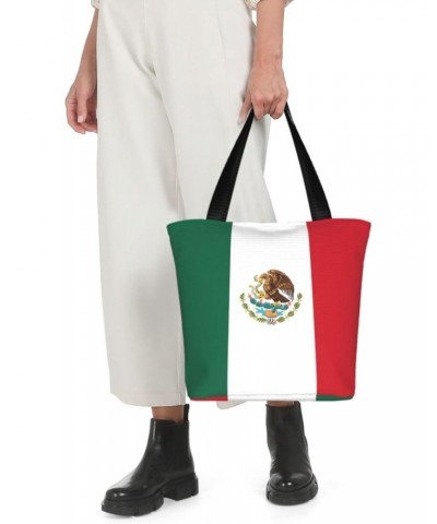 Mexico Tote Bags Support Mexico Flag Large Shoulder Bag Mexican Outdoor Decor $12.50 Totes