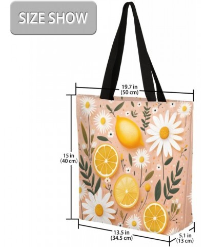 Stylish Canvas Handbag Decorated with Fruitful Flora Patterns - Attractive & Functional $11.27 Totes