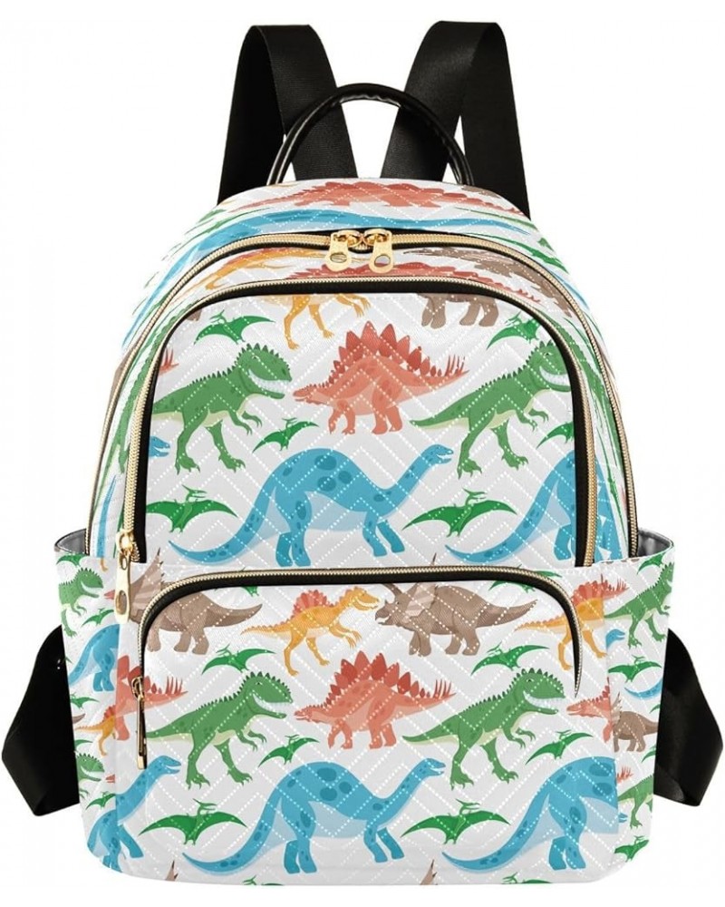 Cute Dinosaur Women Backpack Purse Ladies Fashion Shoulder Bag Daypack Travel Bag 7.5L Medium $12.40 Backpacks