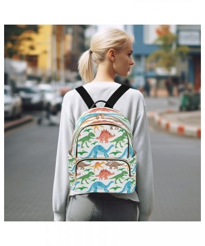 Cute Dinosaur Women Backpack Purse Ladies Fashion Shoulder Bag Daypack Travel Bag 7.5L Medium $12.40 Backpacks