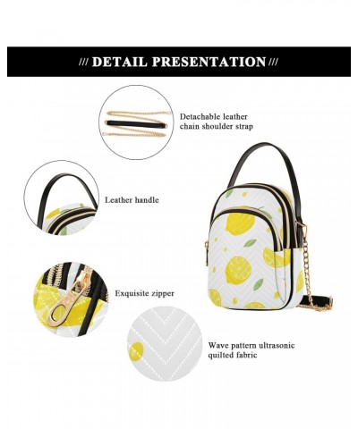 Summer Lemon Crossbody Bags for Women Small Shoulder Bag Chain Purse Hand Bag for Works Travel Gifts $12.74 Shoulder Bags