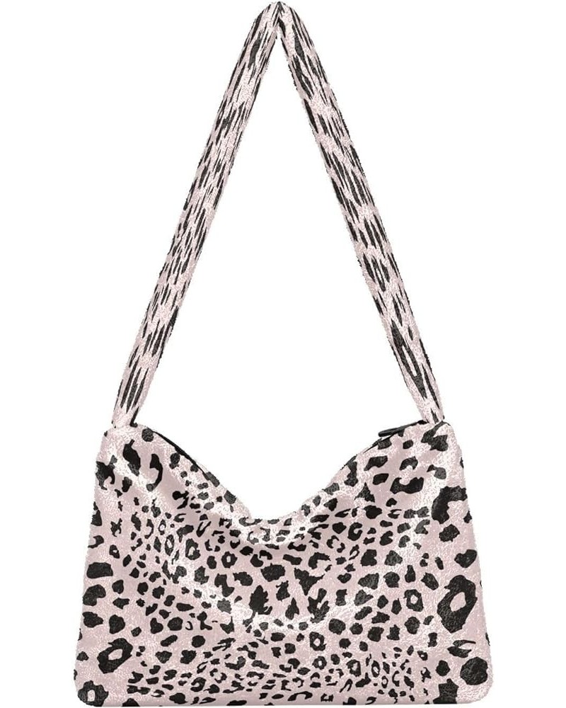 Animal Skin Leopard Design Women's Shoulder Purse, Furry Purse Crossbody Hobo Handbags Leopard Exotic Wild Animal $10.91 Hobo...