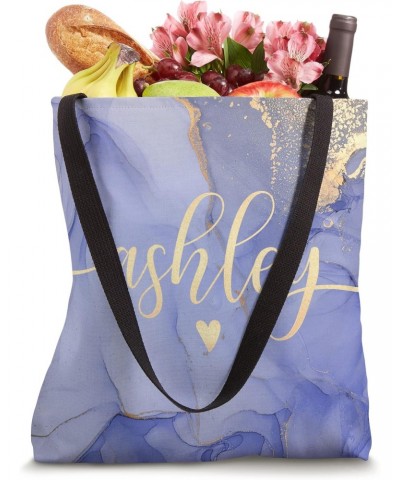 Ashley Letter A Initial Cute Purple Personalized Tote Bag $14.21 Totes