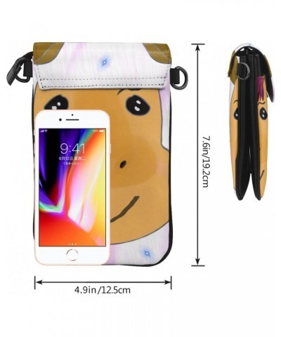 women Small Cell Phone Purse cartoon horse head pattern Soft, durable and waterproof PU leather Convenient for daily use and ...