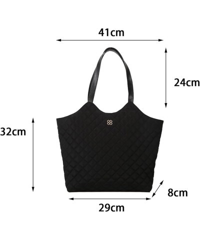 Shoulder Bags, Women Tote Bag Soft Handle Large Capacity Quilted Magnetic Button Retro Ladies Shoulder Bag Purse Black $8.62 ...