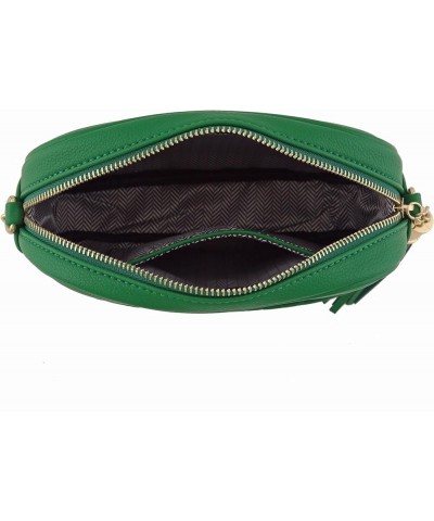 Chevron Quilted Crossbody Camera Bag with Chain Strap and Tassel Kelly Green $12.01 Crossbody Bags