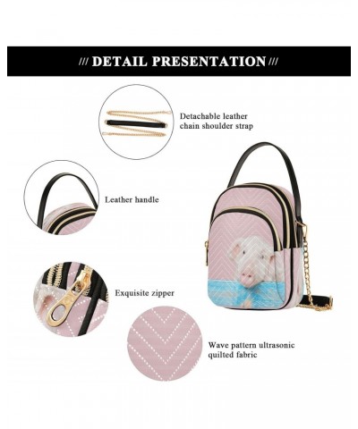 Chain Crossbody Bags for Women Animal Pig Quilted Shoulder Crossbody Handbags Travel Cross Body Cell Phone Purses Bags $8.82 ...