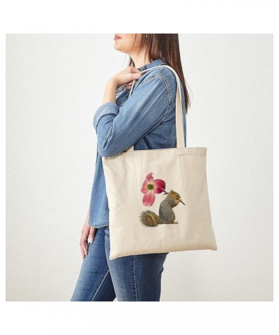 Squirrel Girl Let's Get Nuts Tote Bag Natural Canvas Tote Bag, Cloth Shopping Bag Squirrel Pink Flower Tote Bag $8.79 Travel ...