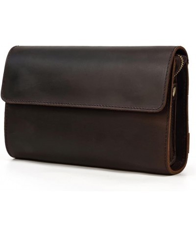 Multifunctional Wallet Clutch Bag Retro Men's Clutch Bag Large-Capacity Hand-held Wallet Bag (Color : B, Size : 6 * 24 * 15cm...